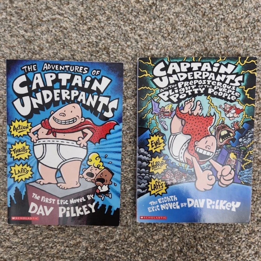 Lot Of 7 Captain Underpants Books Scholastic Paperback - Picture 3 of 5
